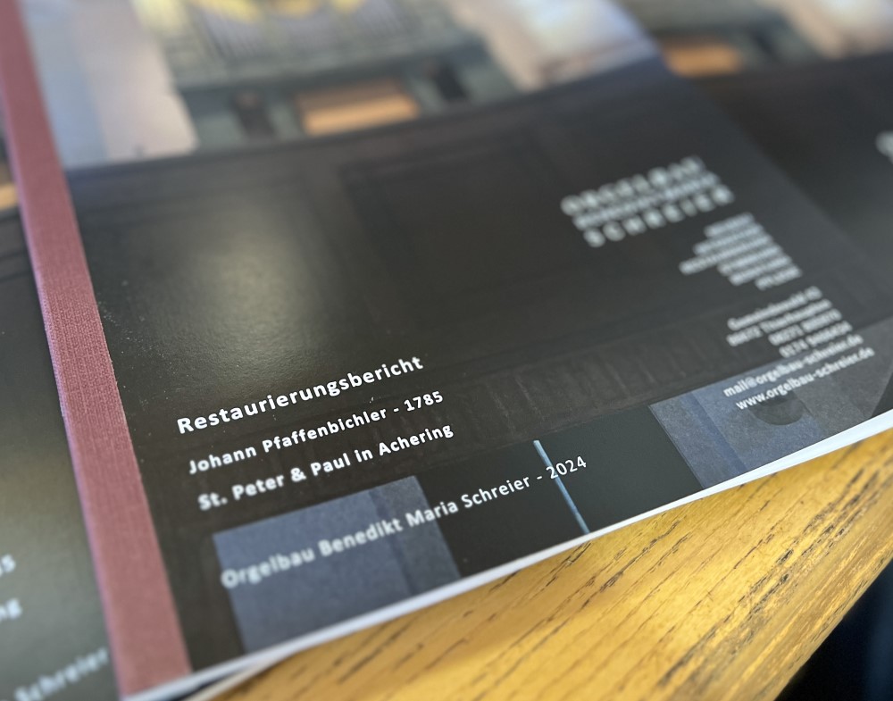 Orgelrestaurierung Barockorgel Achering