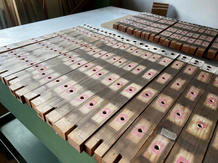 Orgelrestaurierung Siemann Kegellade