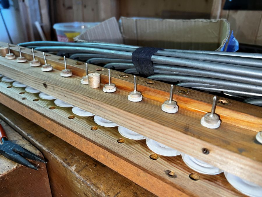 Orgelrestaurierung Siemann Kegellade